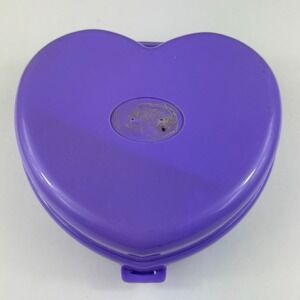 VTG 1994 Polly Pocket Polly's Wonderful Wedding Party 8" Heart Compact UNTESTED